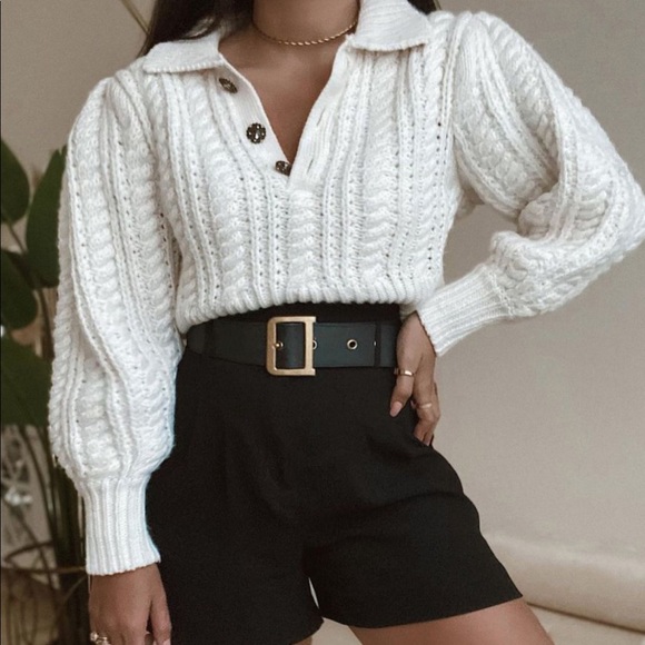 Zara Cable Knit Sweater - Picture 8 of 16